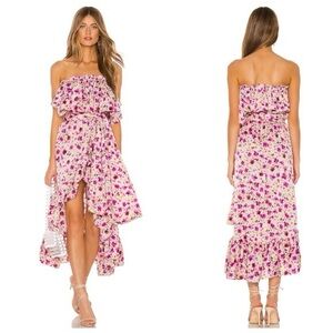 MISA Los Angeles 
Sabella Dress in Fuchsia Floral